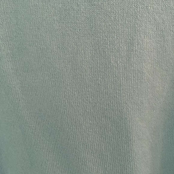 Turquoise zip up sweater $12 size L - Picture 3 of 7